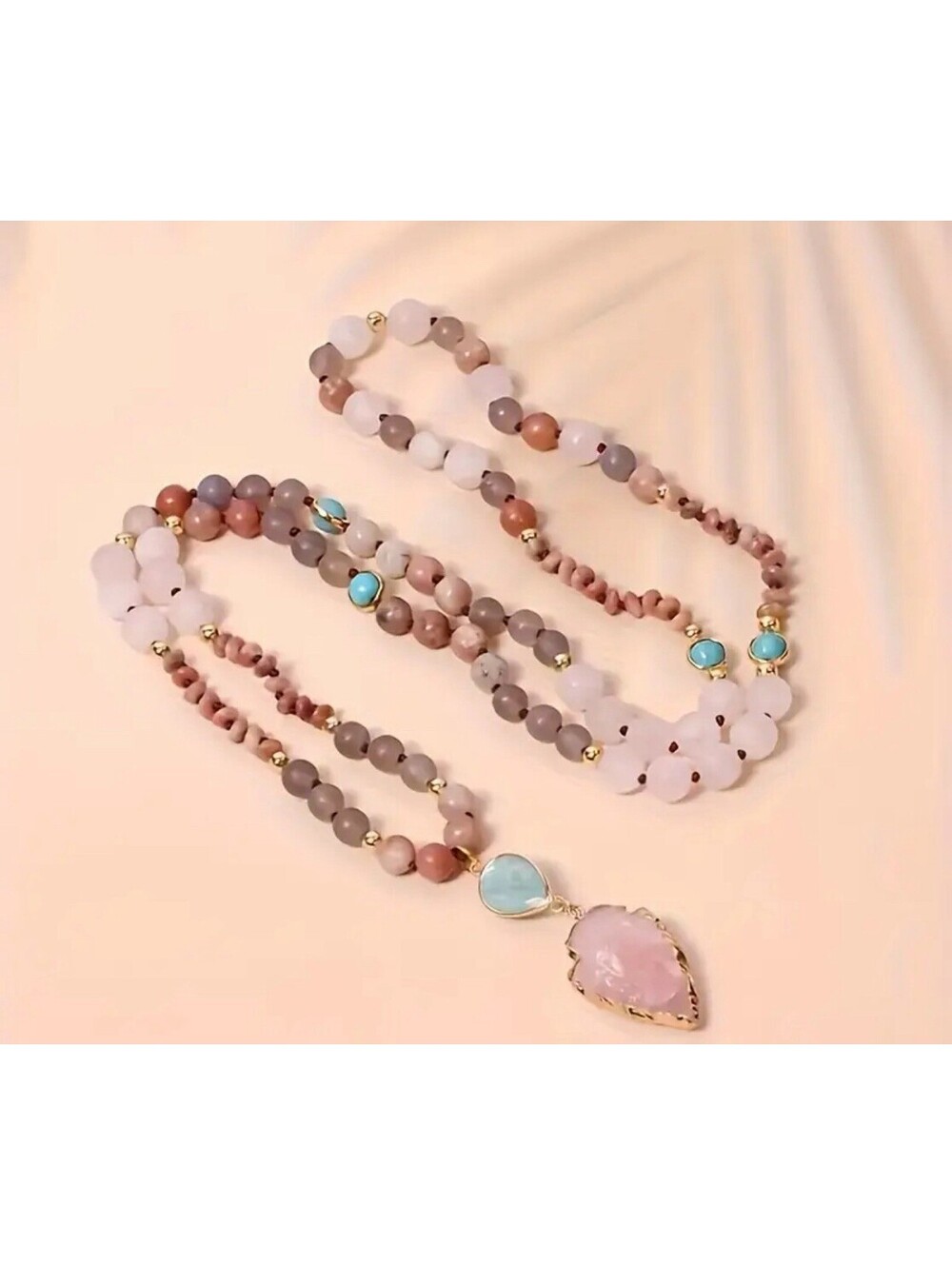 Beaded Arrow Head Style Necklace Multicolor